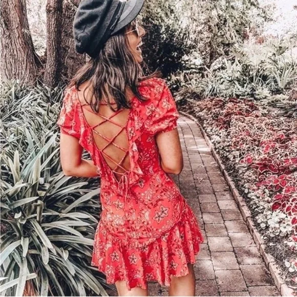 celestial mini dress spell Spell and the Gypsy Collective Celestial Bohemian Mini Dress Medium